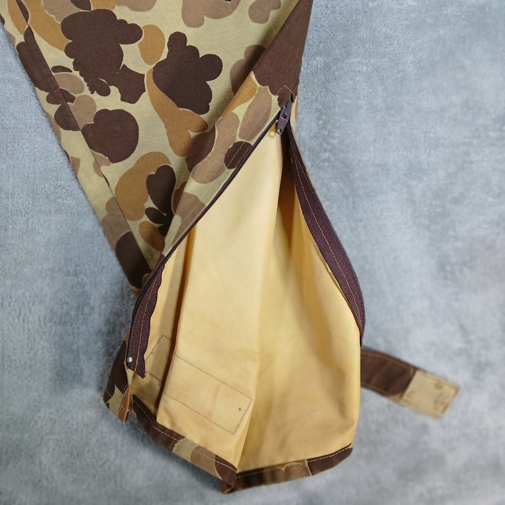Cabela's Gore-Tex Pants Mens M Brown Duck Camo 90s Nylon Hunting Waterfowl - Picture 8 of 10